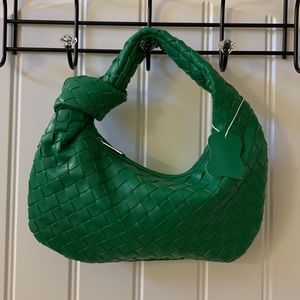 Green Woven Mini Jodi Bag